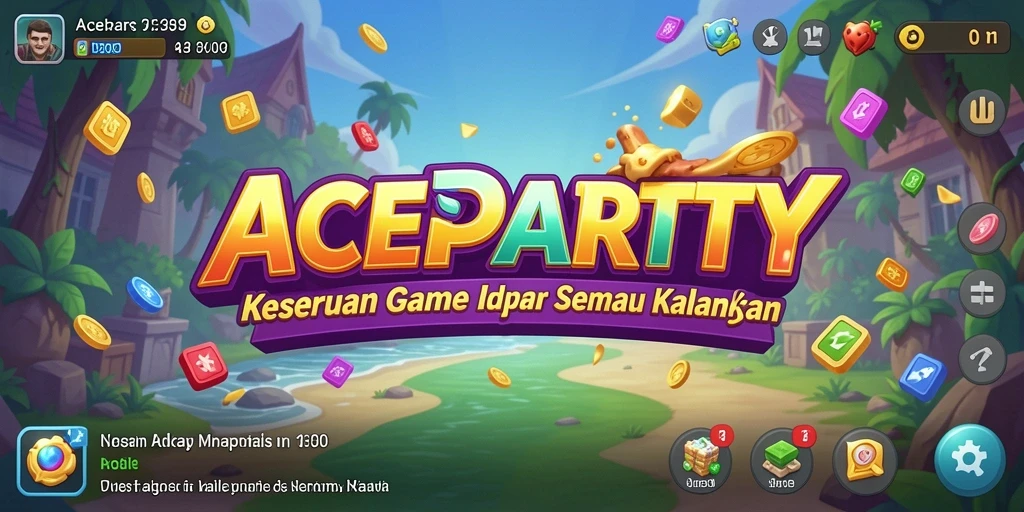 Screenshot gameplay ACEPARTY yang menunjukkan keseruan bermain Idle.