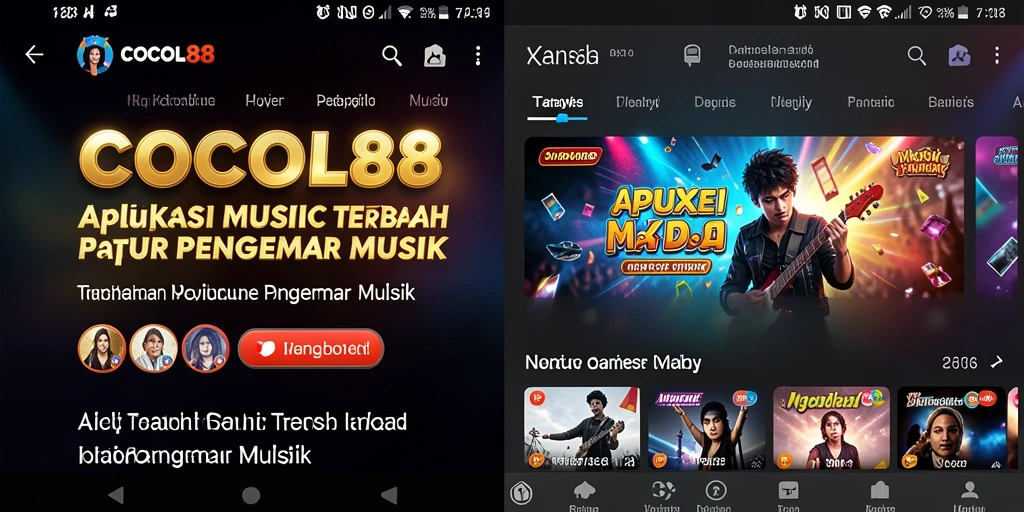 Tampilan menarik dari gameplay COCOL88 dengan berbagai genre musik.