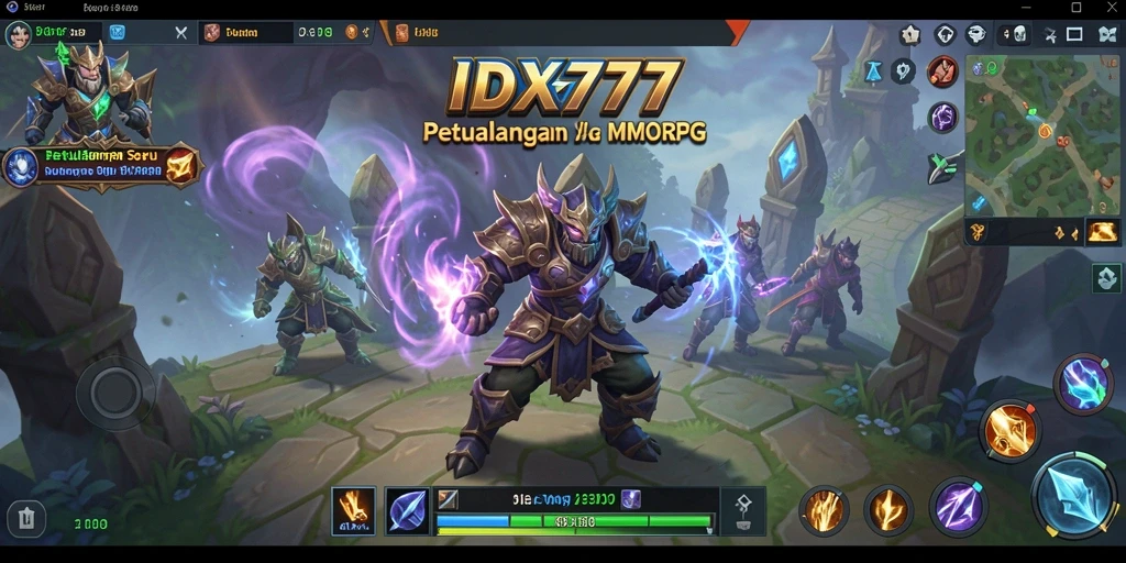 Tampilan gameplay seru dan interaktif dari <strong>IDX777</strong> dalam dunia MMORPG.