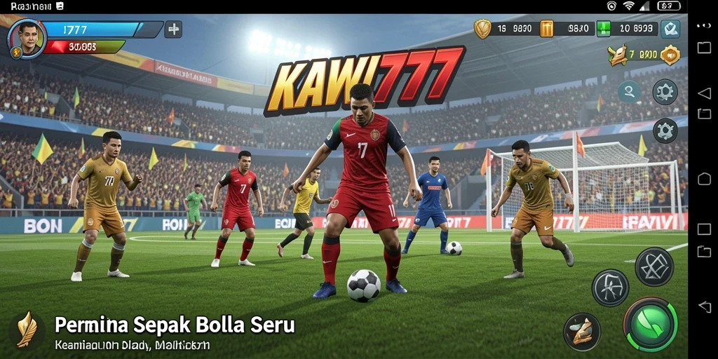 Tampilan permainan sepak bola yang mendebarkan di KAWI777.