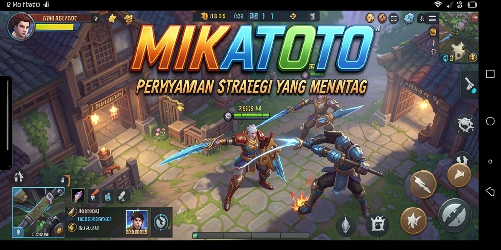Tangkapan layar MIKATOTO menampilkan elemen strategi yang intens.