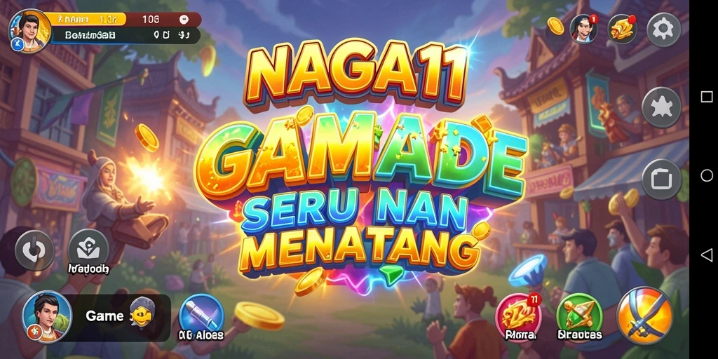 Gameplay seru NAGA11 dengan grafis colorful dan karakter menarik.