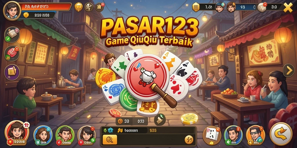 Tampilan gameplay seru dalam PASAR123 QiuQiu.