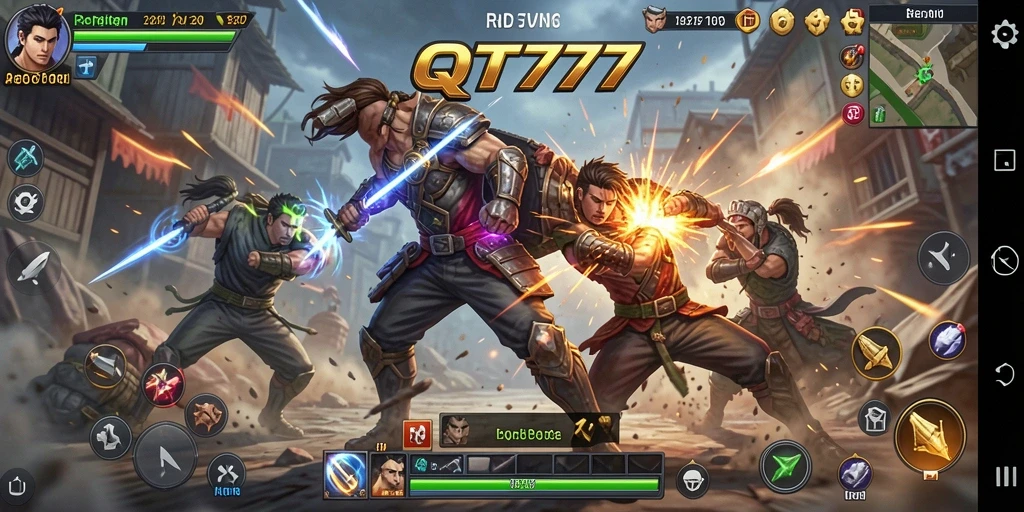 Tampilan screenshot gameplay QT777 yang penuh aksi dan petualangan.